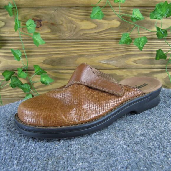 Clarks Women's‎ Weave Mule Brown Leather Sz 8.5 Medium Gently Used 2025 - Picture 1 of 6